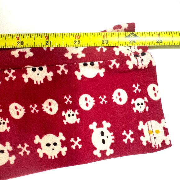 LuLaRoe OS Red Skull and Crossbones Leggings Women's Size 2-10 Halloween Goth - Picture 8 of 10